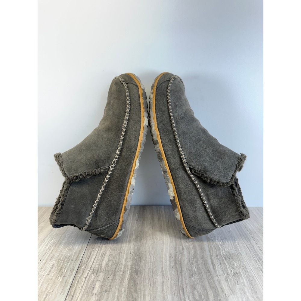 L.L. Bean Mountain Slipper Boot Gray Suede Fleece Lined Men 10 Gorpcore Heritage - Picture 7 of 10